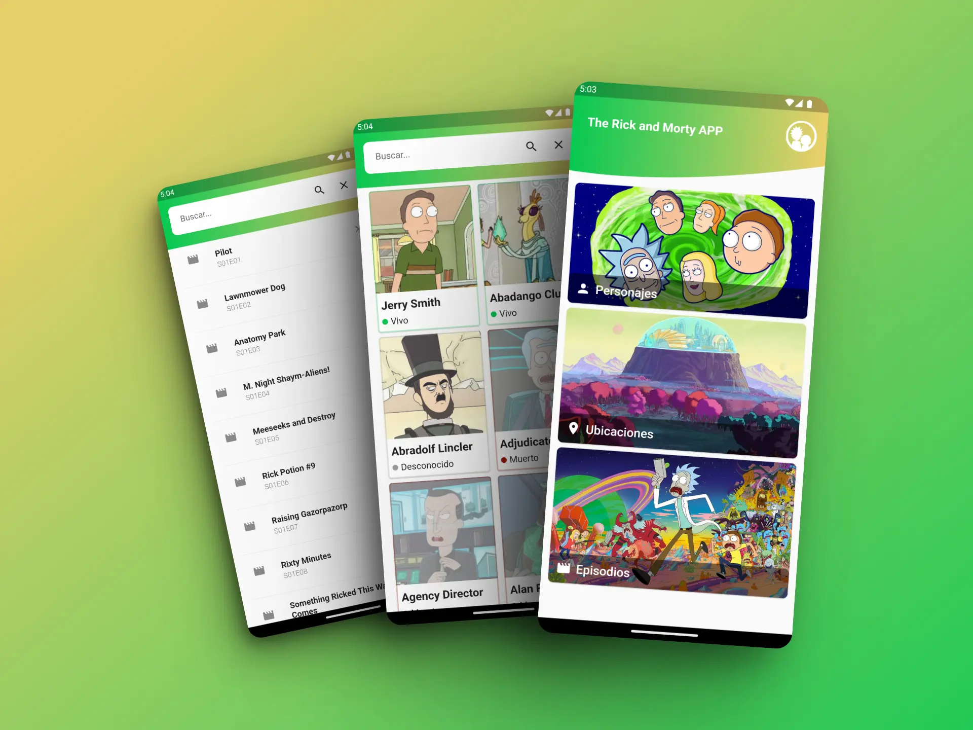 Rick And Morty Flutter App